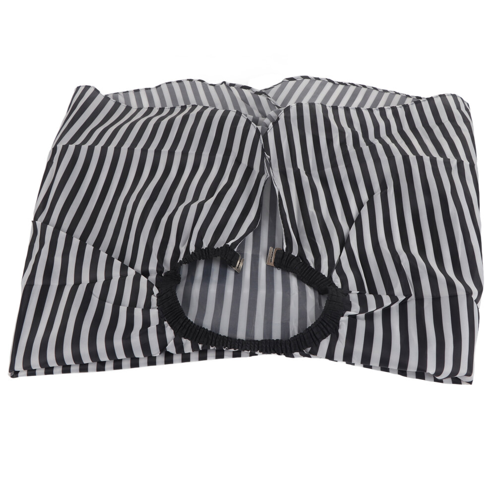 Dark Haircut Cape Stripe Hairdressing Cloth Wrap For Barber Salon