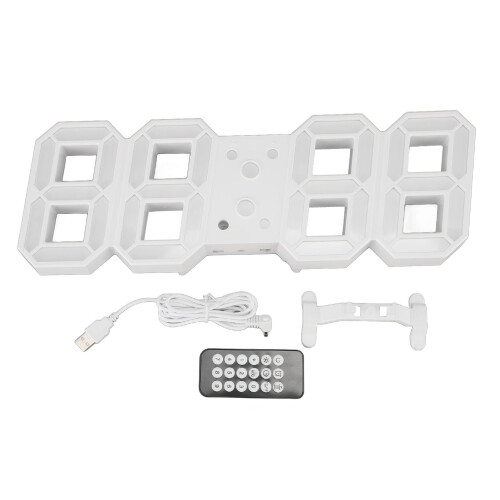 3D LED klok met afstandsbediening