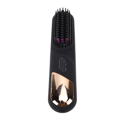 Cordless Negative Ion Hair Straightener Comb Black 2