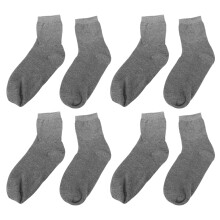 (Gray) 4 Pairs Gel Socks Reusable Moisturizing Soft Elastic for Sleeping Gray