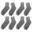 (Gray) 4 Pairs Gel Socks Reusable Moisturizing Soft Elastic for Sleeping Gray 1