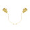 2pcs Gold Clover False Eyelashes Display Shelves 1