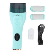(Light Blue) Electric Callus Remover USB Rechargeable Waterproof