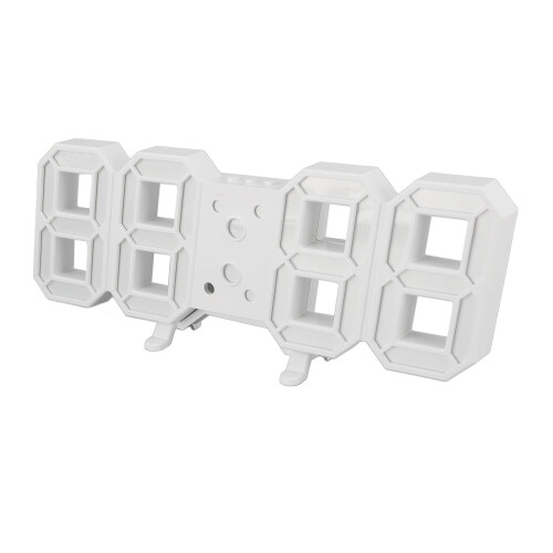 3D LED klok met afstandsbediening 2