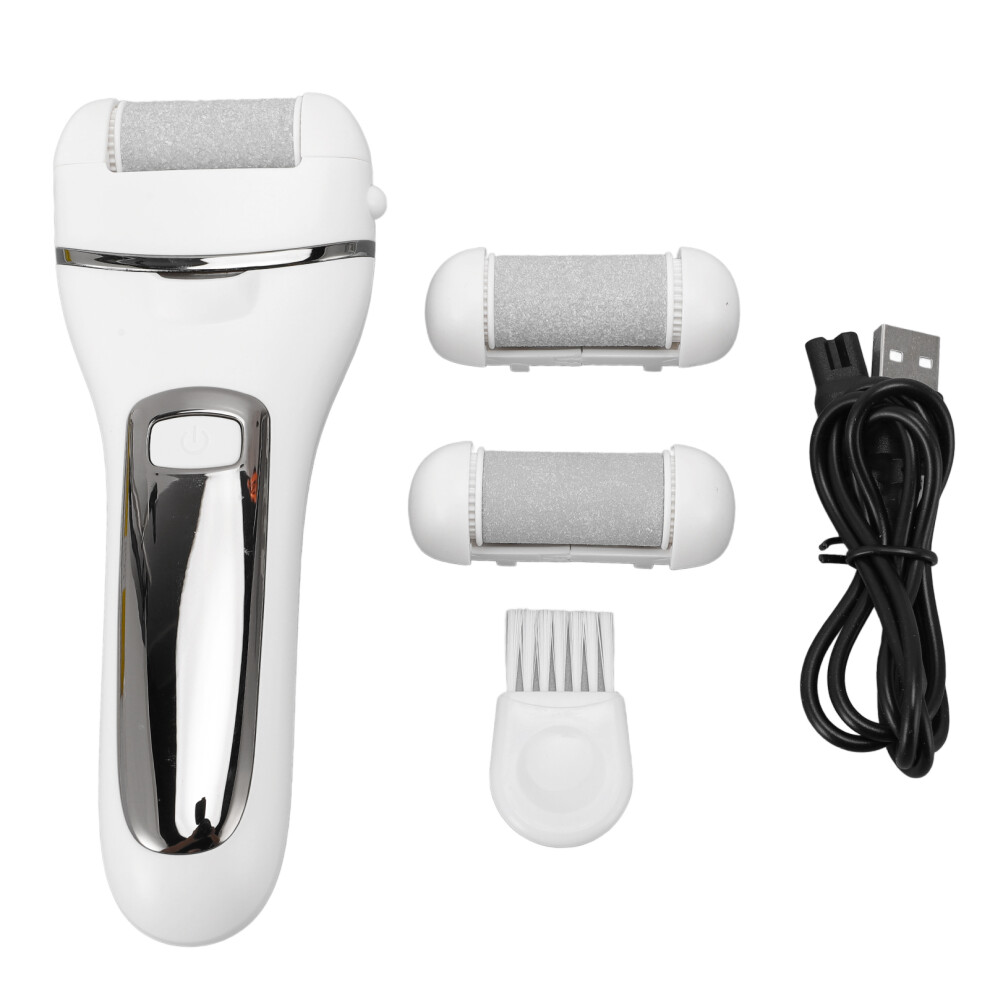 (White) Usb Rechargeable Foot File 3W Motor 1200Mah Black 461605268033