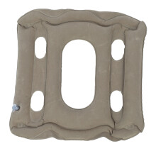 (Brown) Cuscino Sedile Gonfiabile PVC Vellutato Fori Ventilazione Nero
