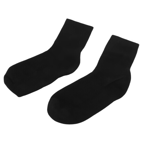 (Black) 4 Pairs Gel Socks Reusable Moisturizing Soft Elastic for Sleeping Gray 2