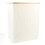 (Beige) Foldable Recycling Bin with Double Inner Bag Lid for Bottle Jar Beige 5