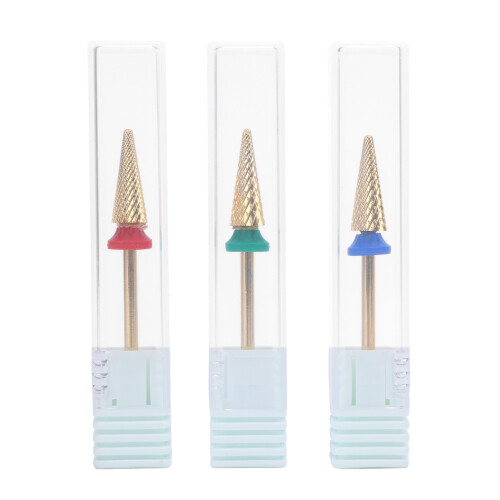 3x Tungsten Staal Nail Drill Bits Manicure