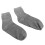 (Gray) 4 Pairs Gel Socks Reusable Moisturizing Soft Elastic for Sleeping Gray 4