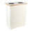 (Beige) Foldable Recycling Bin with Double Inner Bag Lid for Bottle Jar Beige 4