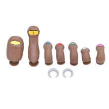 (Brown Color) Fuß-Zehenloch-Schuhdeko für Kostümparty