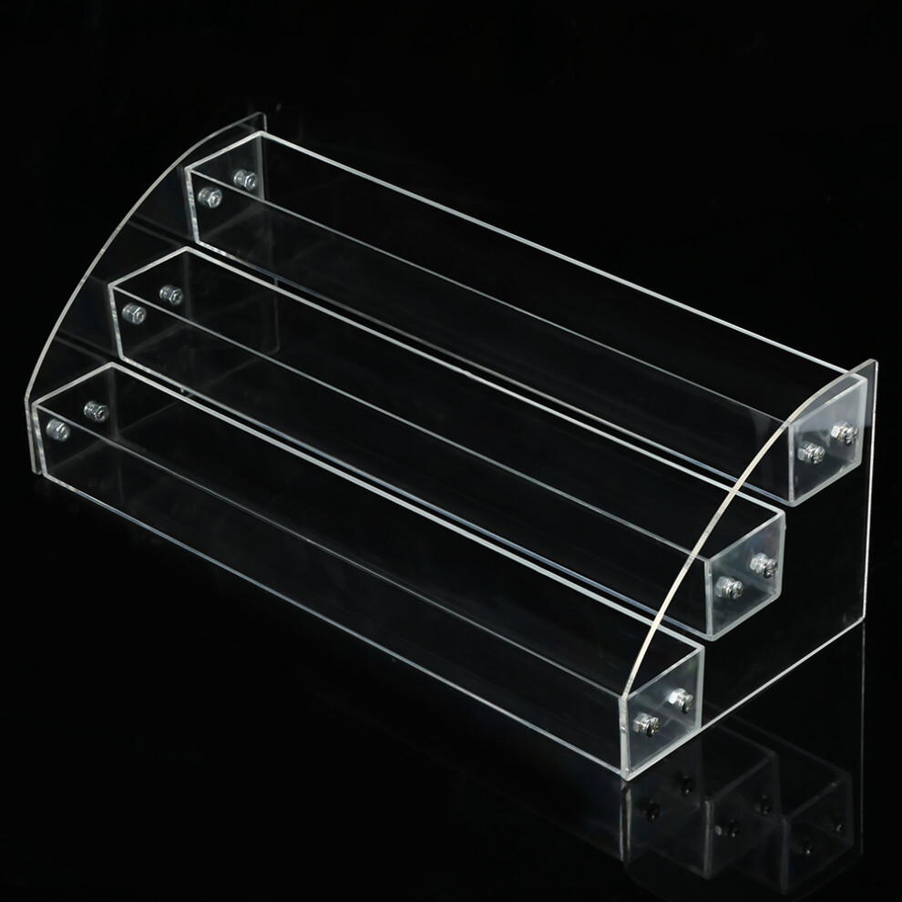 Durable Nail Polish Acrylic Clear Display Stand 3 Layers
