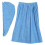 Set Accappatoio Donna Asciugatura Rapida con Cappuccio Blu 2