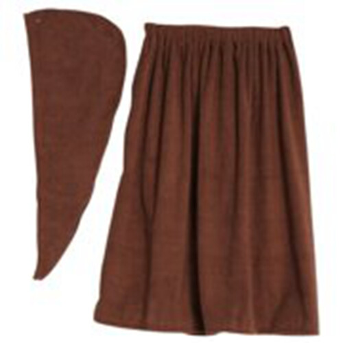 Set Accappatoio Donna Asciugatura Rapida con Cappuccio Blu 2