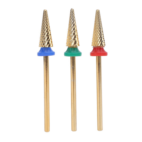 3x Tungsten Staal Nail Drill Bits Manicure 1