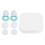 2 Pair Silicone Earplugs Noise Cancelling Washable Green 1