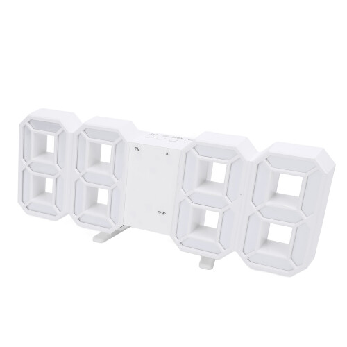 3D LED Digital Clock Auto Dimming Date Temp 2