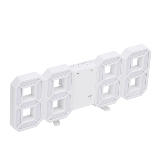 3D LED Digital Clock Auto Dimming Date Temp 1