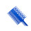 Haarkleuringkam Highlight Sectieer Tint Styling Tool Blauw 5