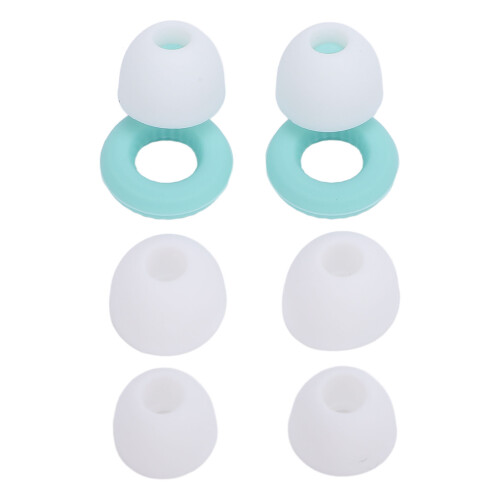 2 Pair Silicone Earplugs Noise Cancelling Washable Green 1