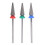 3x Tapered Tungsten Carbide Nail Drill Bits 5