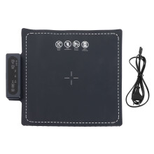 (EU Plug 220V) 180W Elektrisch Warmhoudmatje 3 Temp 3 Timer Silicone Grijs 110V