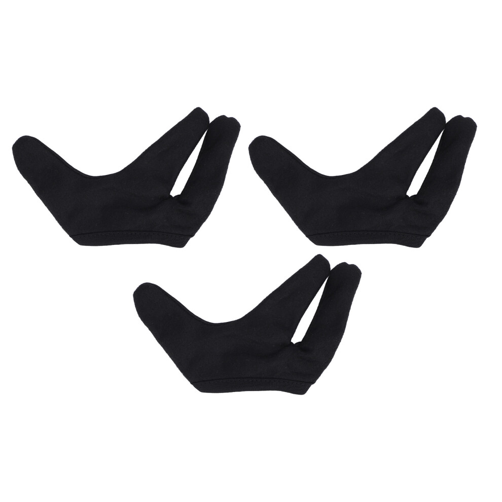 (Left Hand) 3pcs Heat Resistant Gloves for Curling Wand Hair Salon Right