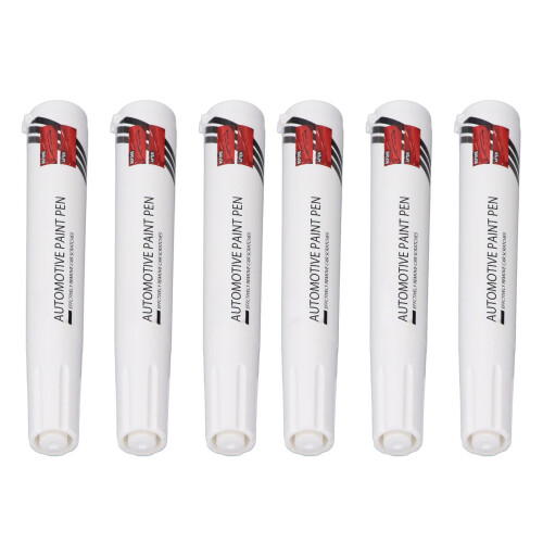 6Pcs Wit Touch Up Paint Pen voor Auto Krassen 1
