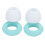 2 Pair Silicone Earplugs Noise Cancelling Washable Green 3