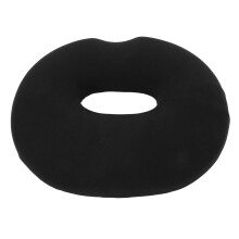 (Black) Cuscino Sedia Traspirante Memory Foam Ergonomico Nero