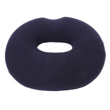 (Navy Blue) Cuscino Sedia Traspirante Memory Foam Ergonomico Nero