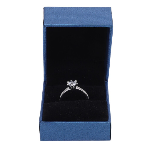 1ct Six-Claw Rhinestone Wedding Ring