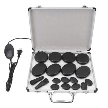 Electric Hot Stones Set with Heater 6 Timer Settings 3 Sizes