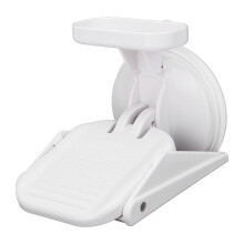Shower Foot Rest Suction Cup Bathroom Foot Stool with Storage Rack
