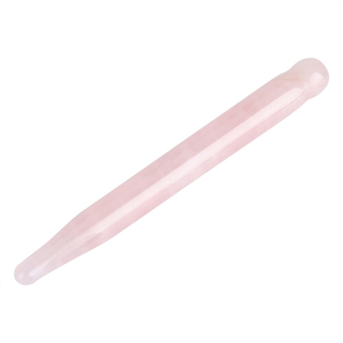 1PC Pink Quartz Natural Stone Massage Stick 2
