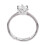 1ct Six-Claw Rhinestone Wedding Ring 2