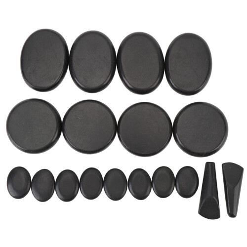 Electric Hot Stones Set with Heater 6 Timer Settings 3 Sizes 1