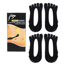 2 Pairs Low Cut Breathable Toe Separator Socks for Walking Standing