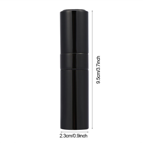 8ml Mini Aluminium Glas Parfümflasche Zerstäuber Schwarz 1