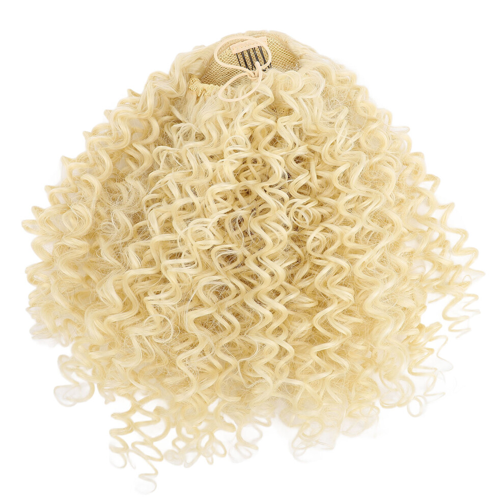 Unisex Curly Ponytail Extension Elastic Drawstring Synthetic