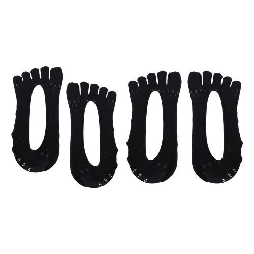 2 Pairs Low Cut Breathable Toe Separator Socks for Walking Standing 1