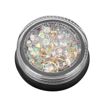 Kleurrijke Nagelstrass Glitter Goud