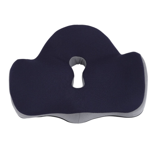 Cuscino Seduta Ergonomico Memory Blu Scuro 49x41x15cm