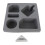 Sofa bekerhouder snack tray 360 draaibaar grijs 1