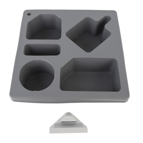 Sofa bekerhouder snack tray 360 draaibaar grijs