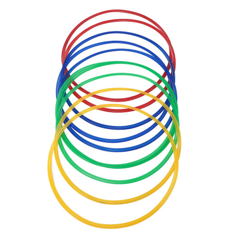 18.9in Sensory Training Hoops 10pcs Rings + Connectors 2