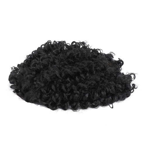 Coda Cavallo Nera Ondulata Riccia Resistente Calore 2