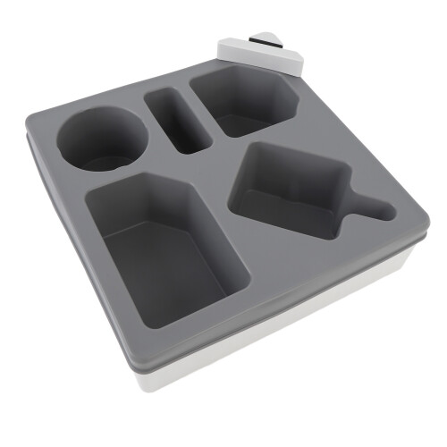 Sofa bekerhouder snack tray 360 draaibaar grijs 2