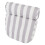 (Striped) Bathtub Pillow 6 Suction Cups Grey 5
